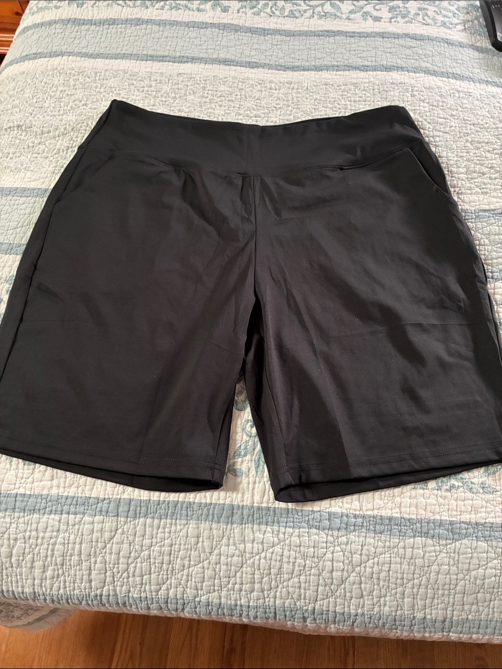 Everyday Black Athletic Bermuda Shorts